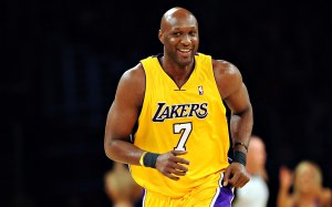 Lamar Odom when he played for the Lakers